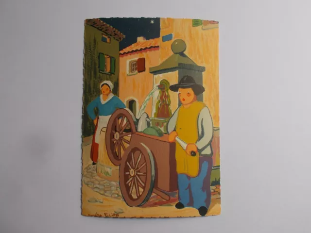 Cartolina Presepe Da Provenza - L Temperamatite - Da André Filippi