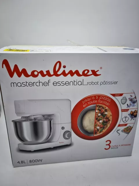 Moulinex Masterchef Essential QA1501 Teig-Mischer 800w 4.8 Lt mit Zubehör