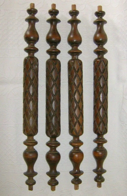 4 Wooden Decoration  Balusters