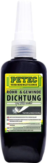 Petec Rohr- und Gewindedichtung Weiss 50 ml 97218 PTFE hochdruckbeständig