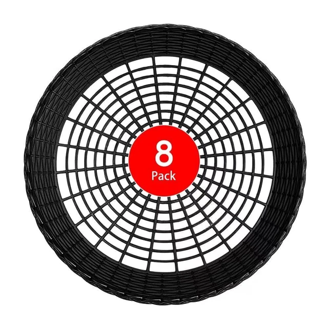 Soportes para placas de papel plástico negro reutilizables - paquetes de 8/12/24 - resistentes