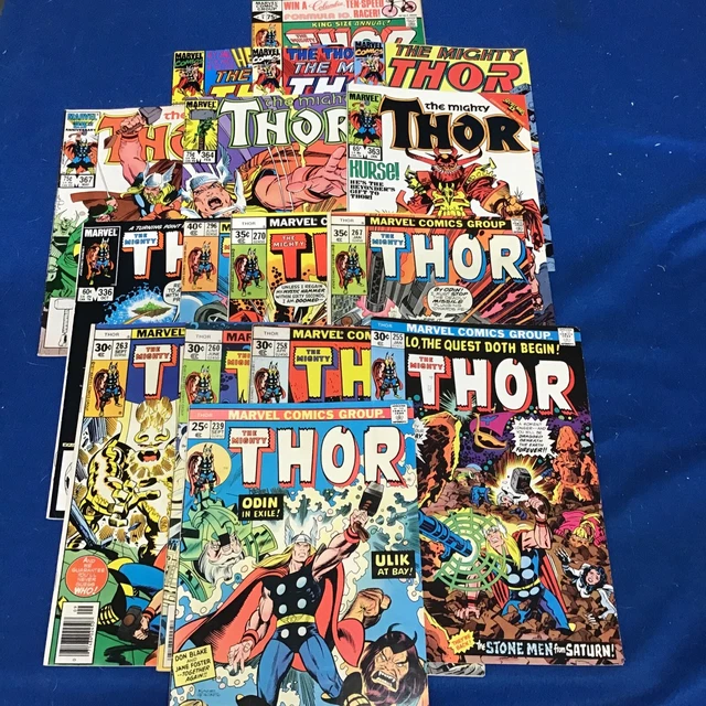 Marvel: Bronze Age comics featuring The Mighty Thor  Lot (16),see photos
