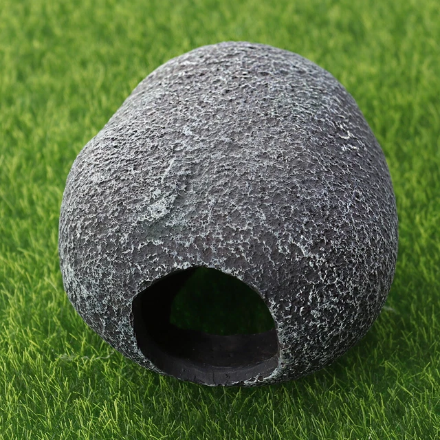 Grotta Decorativa Per Terrario - Piattaforma Per Tartarughe, Gechi, Rettili Con Design A Nascondiglio - Foto 9