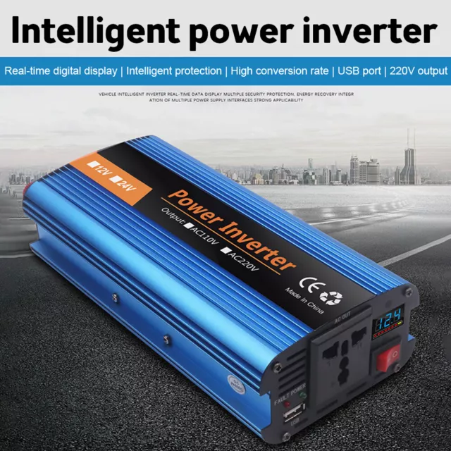 Car Power Inverter 10000/8000 Watts DC 12V to AC 110V Sine Wave Solar Converter