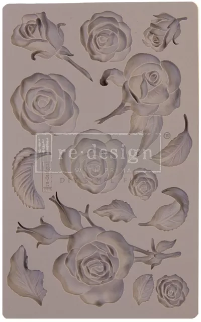 Rosas fragantes de molde de rediseño Prima Marketing de 5"X8""X8 mm