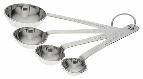 Amco Stainless Steel Measuring Spoons, Set of 4