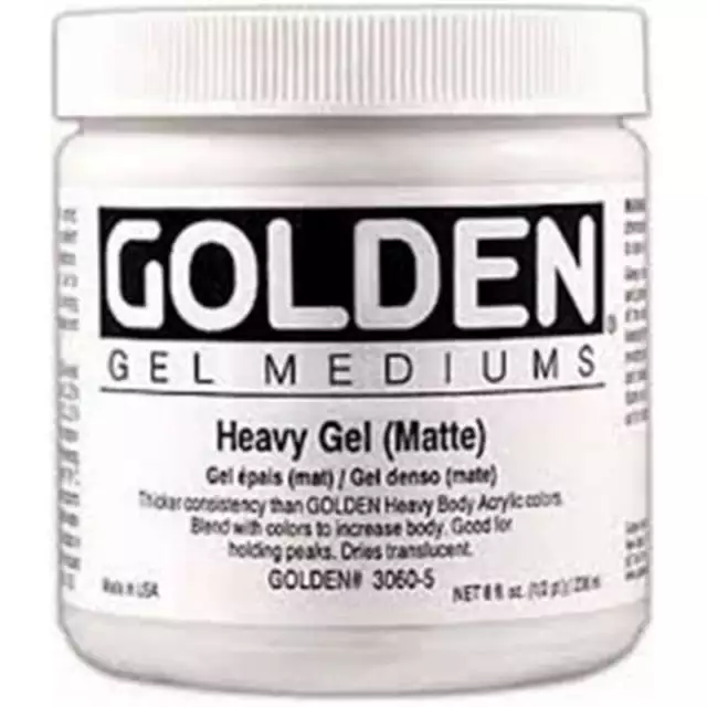 GOLDEN ACRYLIC : Heavy Gel MATTE : 236ml : 473ml : 946ml