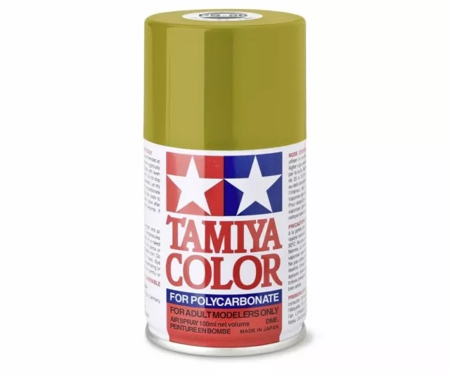 Tamiya Lexan Peinture Aérosol PS-56 Jaune Moutarde en Polycarbonate 100ml