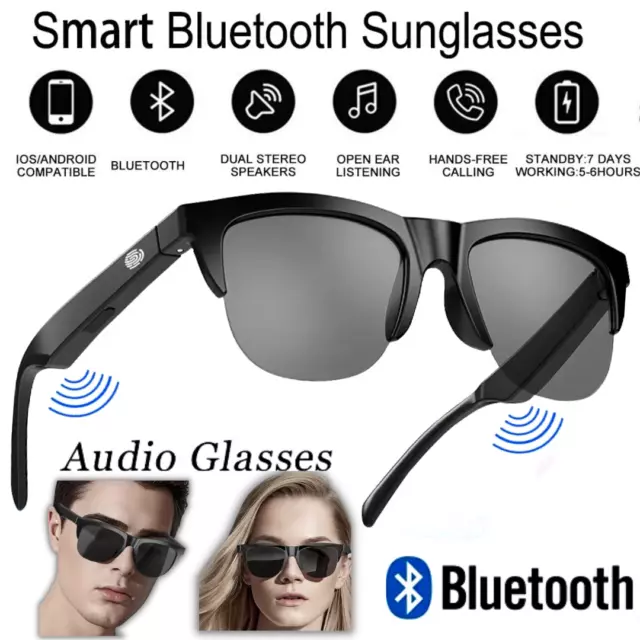 Audifonos Bluetooth Inalambricos en Gafas Auriculares Para Telefonos Celular