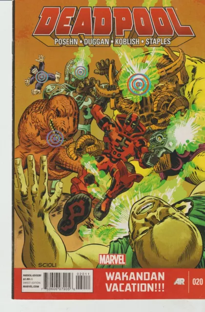 Marvel Comics Deadpool #20 (2014) 1St Print Vf