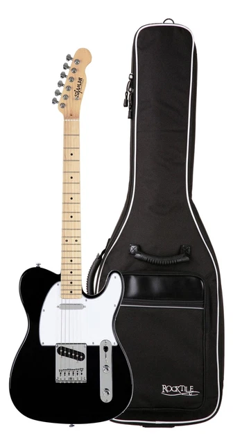 Shaman Element Serie TCX-100B Set E-Gitarre TL Single Coil Ahorn Gigbag Schwarz