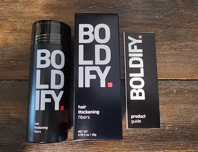 Boldify Hair Thickening Fibers 28g / .98oz Dark Brown. FACTORY SEALED BRAND NEW