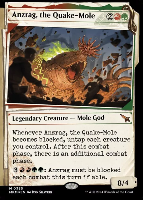 MTG Anzrag, the Quake-Mole Showcase ** NON-foil** MKM NM