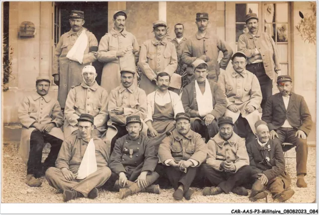 CAR-AASP3-0255 - MILITAIRE - CARTE PHOTO - personnes réunies