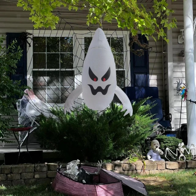 Halloween Ringwurf Spiel - 2 Aufblasbare Hexenhüte Mit 10 Wurfringen Für Party Spaß