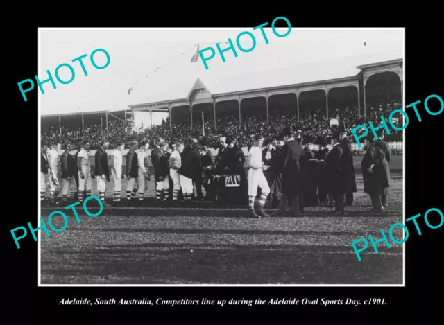Old Postcard Size Photo Adelaide South Australia Adelaide Oval Carnival 1901