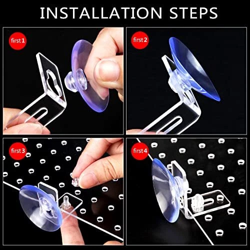 Acrylic Aquarium Fish Tank Divider Clear Kit Fit for All Type Aquarium Divider 3
