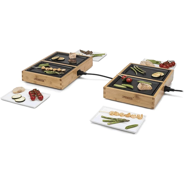 ELECTRIC TEPPANYAKI TABLE Top Griddle BBQ Hot Plate Barbecue Grill Pan ...