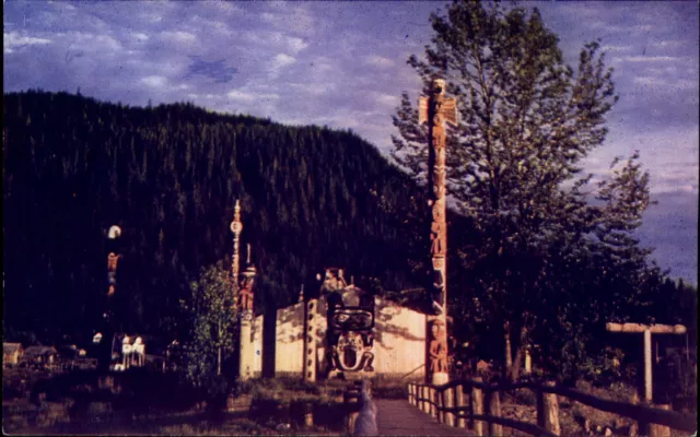 Shakes Island ~ Wrangell Alaska AK ~ Tlingit tribe totem poles