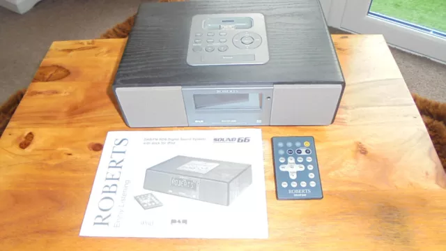 Roberts Sound 66 Digital Sound System With Ipod Dock,Alarm,Dab/Fm Radio,Remote.
