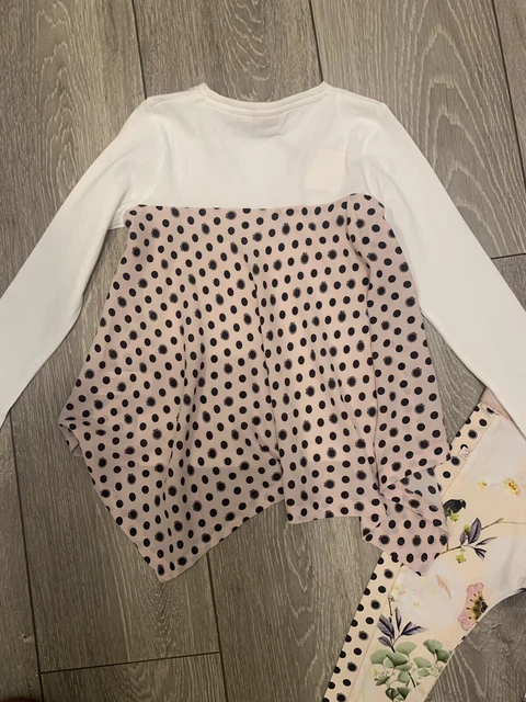 Nuovi leggings top per ragazze TED BAKER set 2 pezzi uccellini floreali età 3-4 10