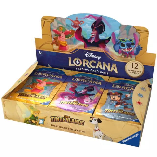 Disney Lorcana Trading Card Game: Die Tintenlande - Display mit 24 Booster Packs