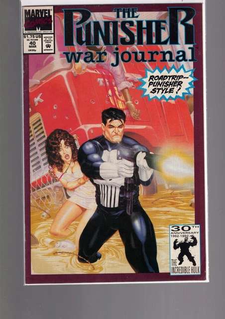 Punisher War Journal 40  - 1988 Series -  Marvel Comics
