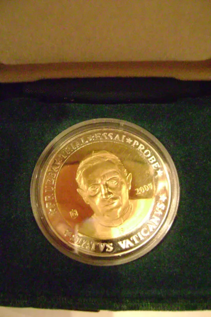 Erinnerung " 10 EURO ENTWURF  VATIKAN " 2007 in PP, Probe- Papst Benedikt XVI