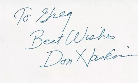 Don Haskins Signed 3x5 inch index card Cut - UTEP Miners Died 2008 NCAA NBA HOF