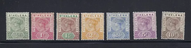 ST. HELENA 1890-97 QV (SG 46-52) VF MH *read desc*