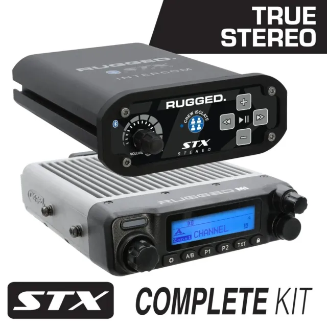 2 Person STX STEREO Complete Communication Intercom System w/ STEREO Helmet Kits