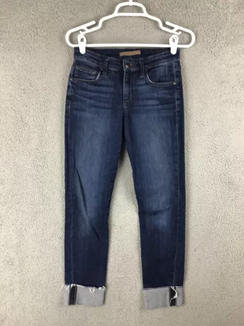 Joes Jeans The Billie Ankle Womens Mid Rise Cuffed Stretch Blue Jeans Size 26
