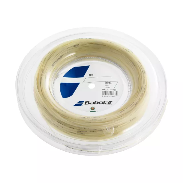 Babolat Xcel Tennis Racquet String Reel Natural 16G 1.30mm Polyamide 243110 New