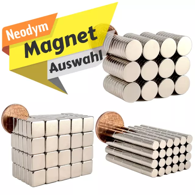 Neodym Magnet N52 Quadermagnet Stark Magnete Quader Powermagnet