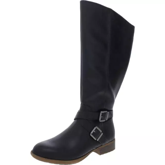 LifeStride Womens Xion Wide Calf Faux Leather Knee-High Boots Shoes BHFO 8199