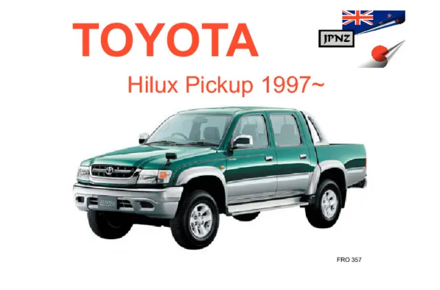 Toyota Hilux Pickup 1997 on Owner's Handbook by JPNZ International Ltd