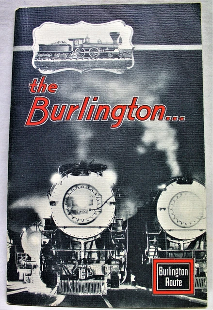Burlington Route Railroad Souvenir Brochure Guide 1933 Chicago Worlds Fair