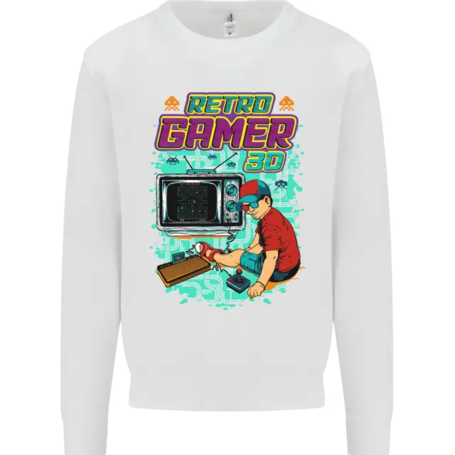 Retro Gamer Arcade Games Gaming Mens Sweatshirt Jumper