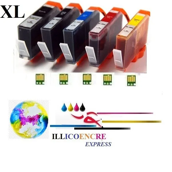Cartridges Ink Compatible HP 364 XL Photosmart B110 B110A B111 B207 C310A 48H