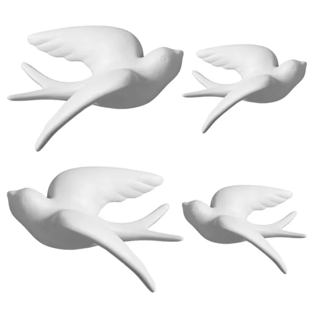 Nette 3D Keramik Vogel Swallow Wandbild Wand Dekor Esszimmer Ornamente