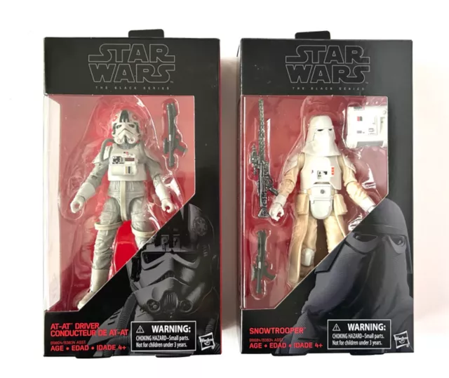 Star Wars The Black Series #31 AT-AT Driver & #35 Snowrtooper 6” Action Figures