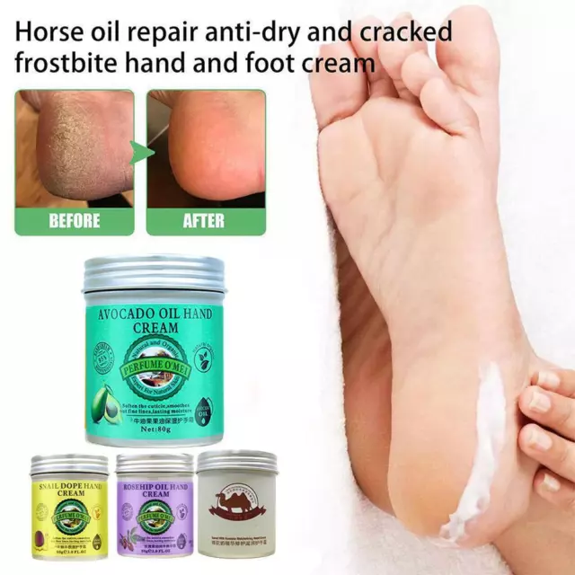 Hydrating Horse Oil Hand Cream For Softening and Brightening Tone 80g Skin Y5Y9