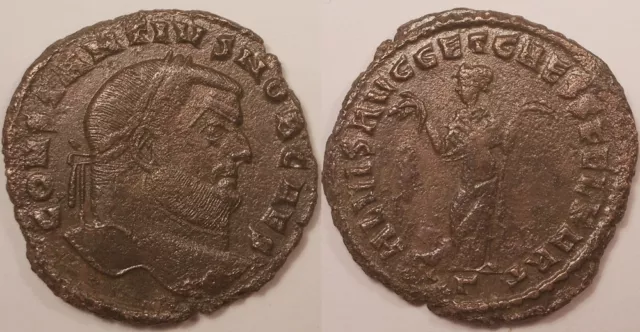 Constance I Chlore (293-306, Follis Carthage, SALVIS AVGG ET CAESS FEL KART!