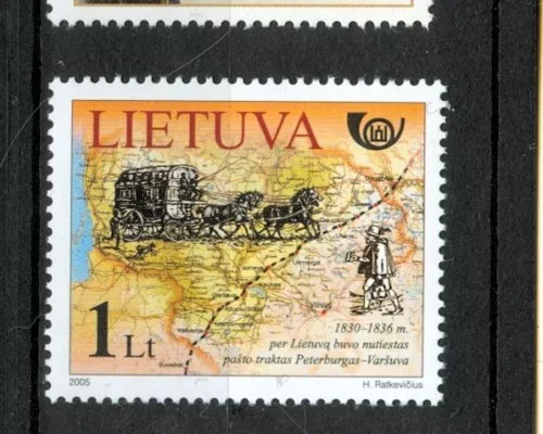 Storia Postale - Postal History 5 Lithuania 2005