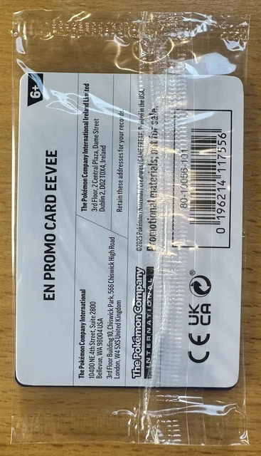 POKÉMON TCG 074/131 Eevee Promo Card 2025 Pokémon Day Exclusive