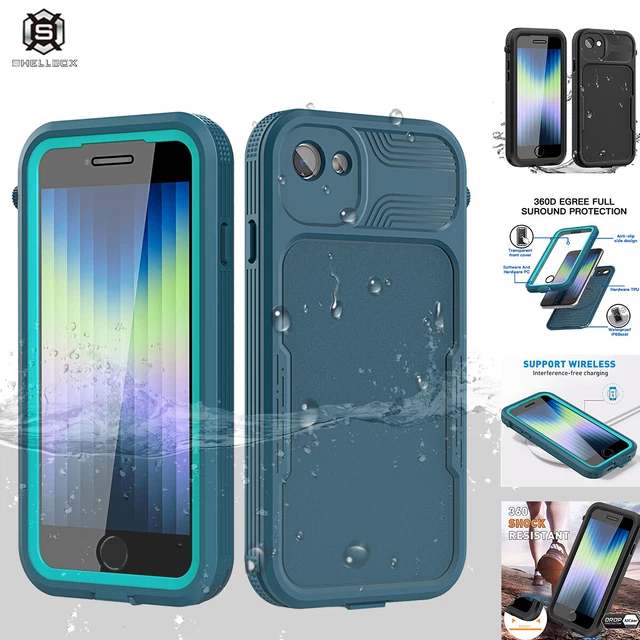 For iPhone SE 7 8 Case Waterproof Shockproof Heavy Duty Underwater Full Cover
