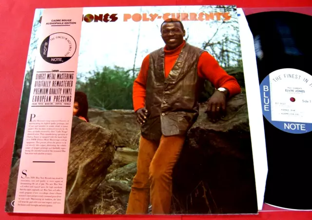 Elvin Jones "POLY-CURRENT" 1985, Blue Note BST 84331 Digital Remaster LP   NM/NM