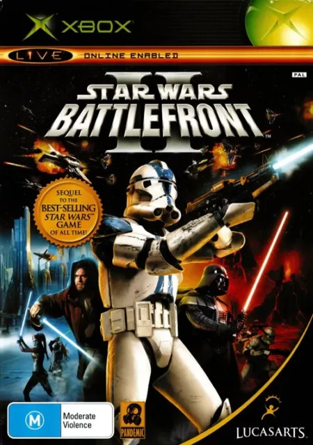 Star Wars Battlefront II -  Inc. Manual (Xbox Original) [PAL] 60 DAY WARRANTY