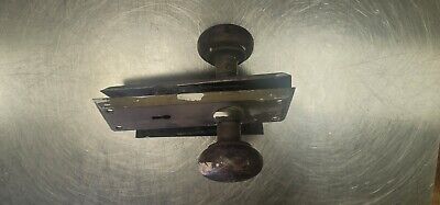 Vintage Yale Mortise Doorknob & Lock With Back Plates 2