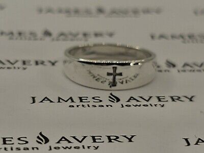 Authentic James Avery Small Crosslet Ring, Sterling Silver Sz 5.25 DB-48 RG-1601